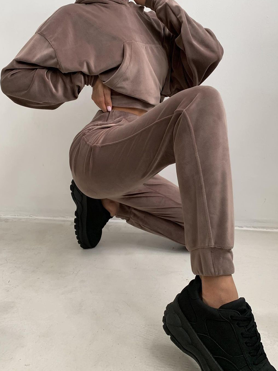 Fashion Hooded Sports Casual Women's Suit