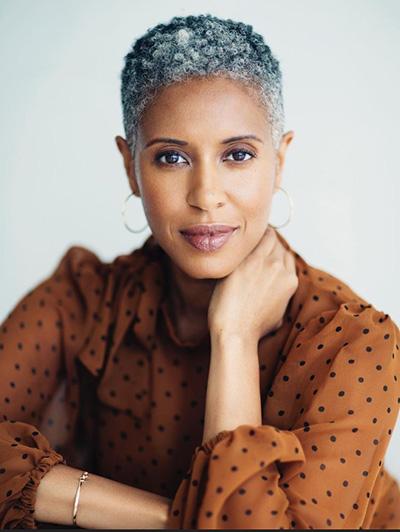 Temperament Gray Personality Curly Short Wig