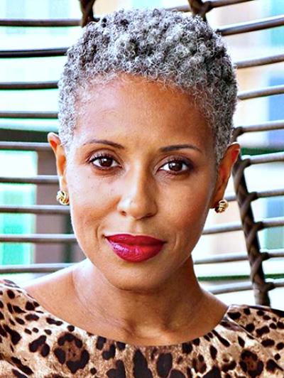 Gray Personality Small Curly Short Wig