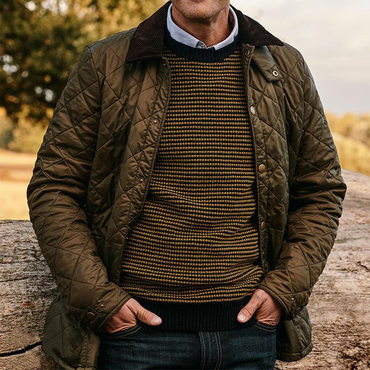 Vintage Lapel Single-breasted Cotton Jacket