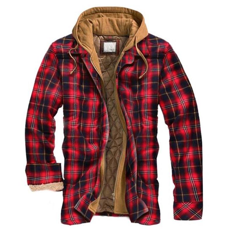 Hooded Thick Plus Size Men's Coat