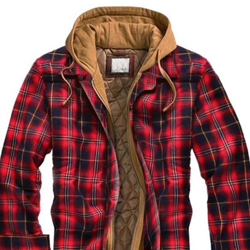 Hooded Thick Plus Size Men's Coat